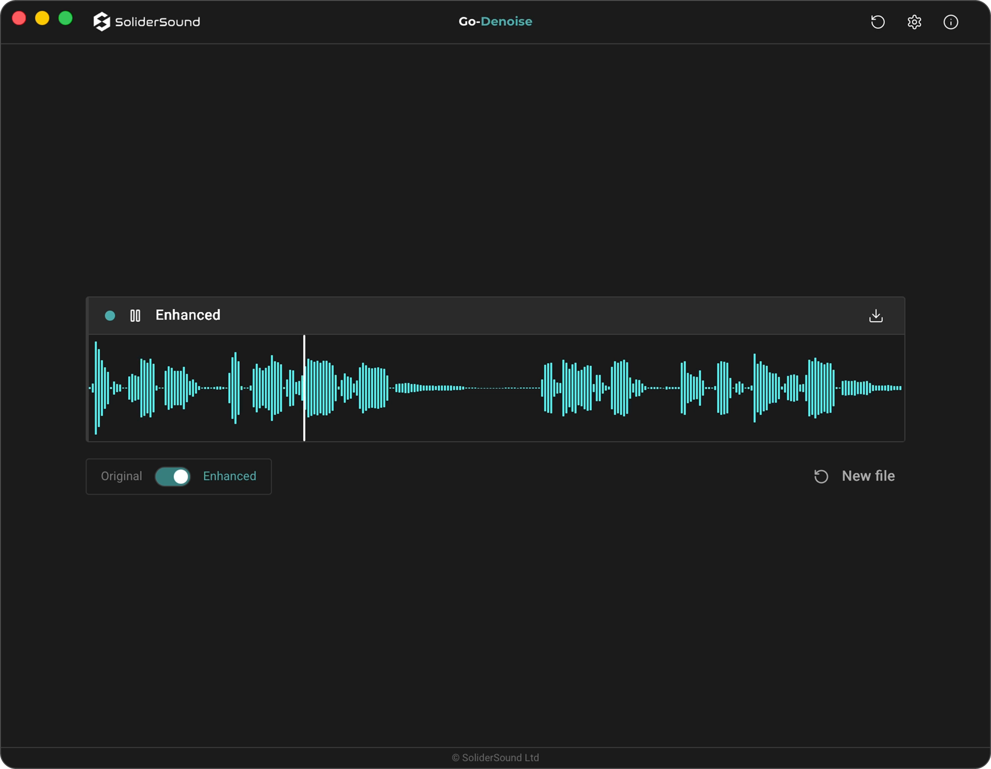 Go-Denoise app interface